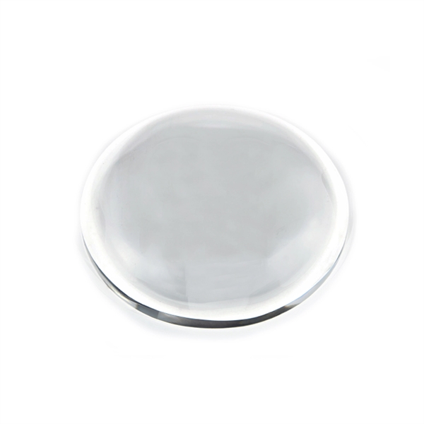 1" x 3.5" oval shaped, glass paperweight with customization.... from ASI 71920 Moderne Glass Company Inc / Glass America®