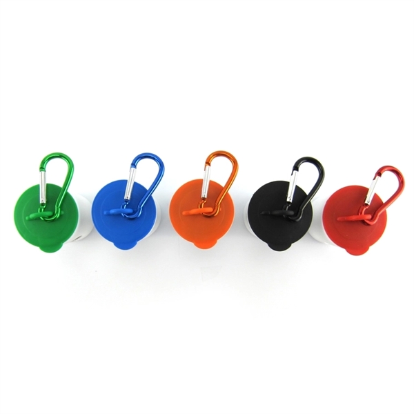 Pet waste bag dispenser with a carabiner attachment and 20 poly... from ASI 92980 WOV-IN® / Promopet