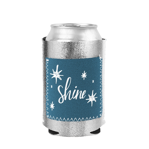 Neoprene can cooler with colored stitching and a neoprene pocket that... from ASI 74710 Numo / NUMO