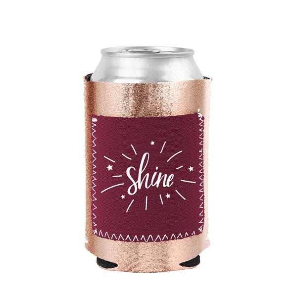 Neoprene can cooler with colored stitching and a neoprene pocket that... from ASI 74710 Numo / NUMO