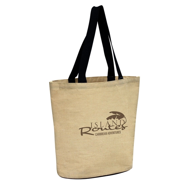 Made of eco-friendly fine weave jute this tote is perfect for... from ASI 79384 Preferred Nation Inc