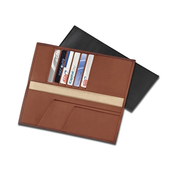 Top-Shelf Passport, Card and Document Holder. Features 3 pockets on left.... from ASI 97490 ZZ REMOVED - Winston Manufacturing / Wizzer/Winston Leather