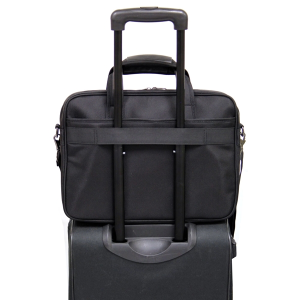 Main compartment there is a padded sleeve that fits a 17... from ASI 79384 Preferred Nation Inc