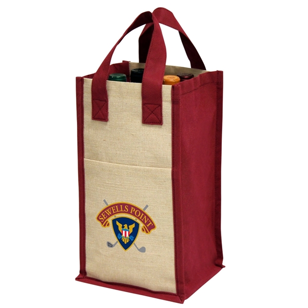 Made of eco friendly jute mixed with nonwoven fabric. The wine... from ASI 79384 Preferred Nation Inc