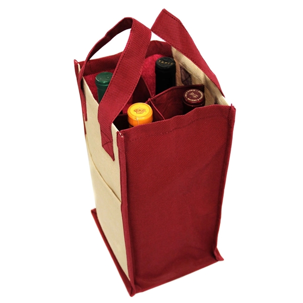 Made of eco friendly jute mixed with nonwoven fabric. The wine... from ASI 79384 Preferred Nation Inc