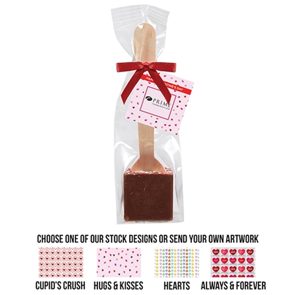 Belgian milk chocolate on a spoon topped with red, pink, and... from ASI 71685 Midnite Snax®