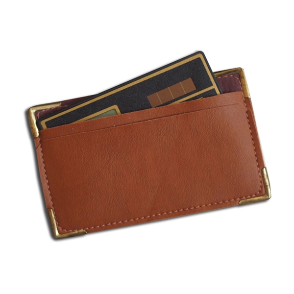 Credit Card Case and Calculator Holder. Optional Calculator.... from ASI 97490 ZZ REMOVED - Winston Manufacturing / Wizzer/Winston Leather