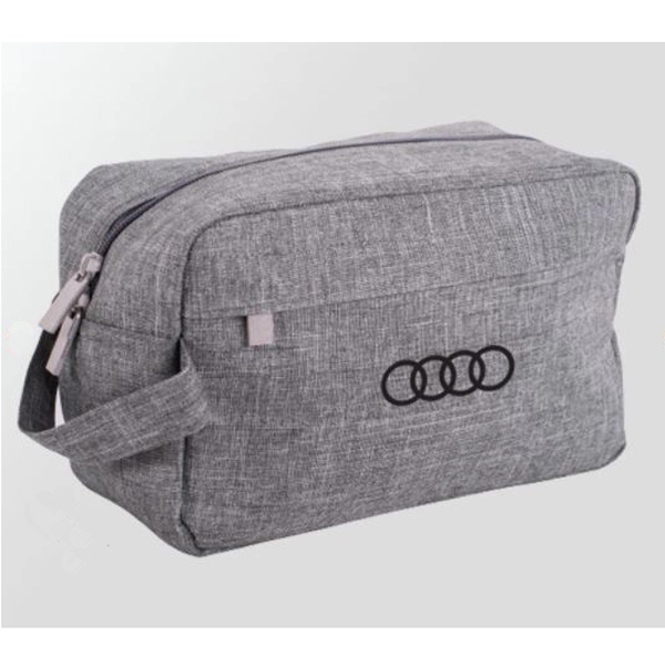 9" x 5 1/2" x 4" polyester toiletry kit with zippered... from ASI 76730 Peerless Umbrella Co Inc / Threads By Peerless