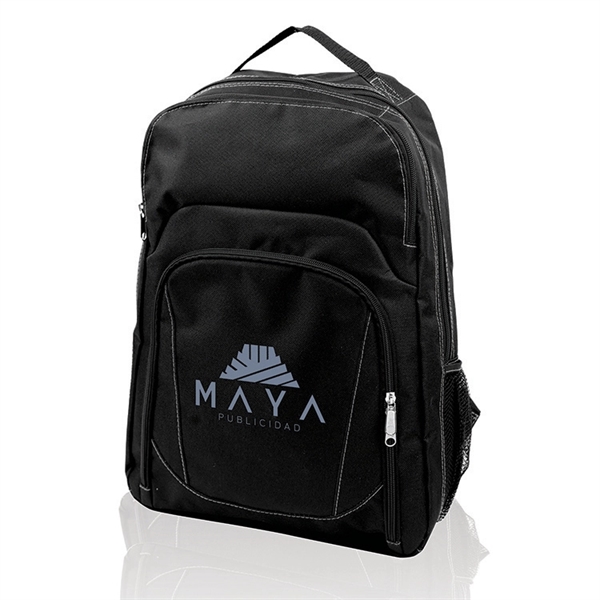 600 Denier Backpack with double zipper pull on main compartment. 2... from ASI 30112 ACE Products