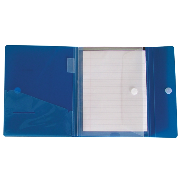 Large polypropylene folio with an attached envelope, refillable pad, front pocket,... from ASI 52541 Epoly Corp