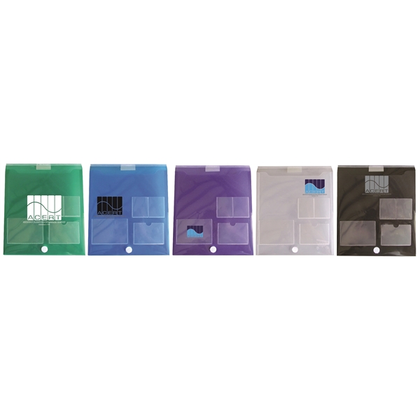 Top open registration case with badge and business card holders and... from ASI 52541 Epoly Corp