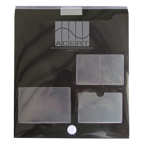 Top open registration case with badge and business card holders and... from ASI 52541 Epoly Corp