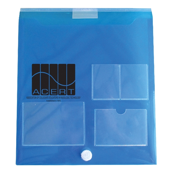 Top open registration case with badge and business card holders and... from ASI 52541 Epoly Corp
