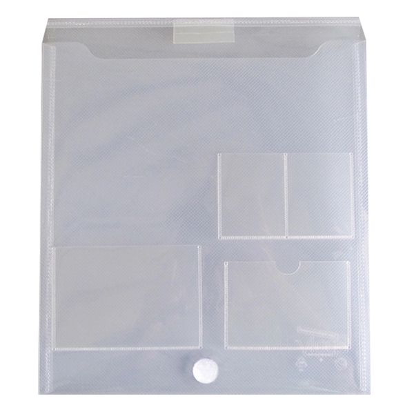 Top open registration case with badge and business card holders and... from ASI 52541 Epoly Corp