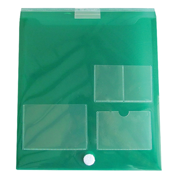 Top open registration case with badge and business card holders and... from ASI 52541 Epoly Corp