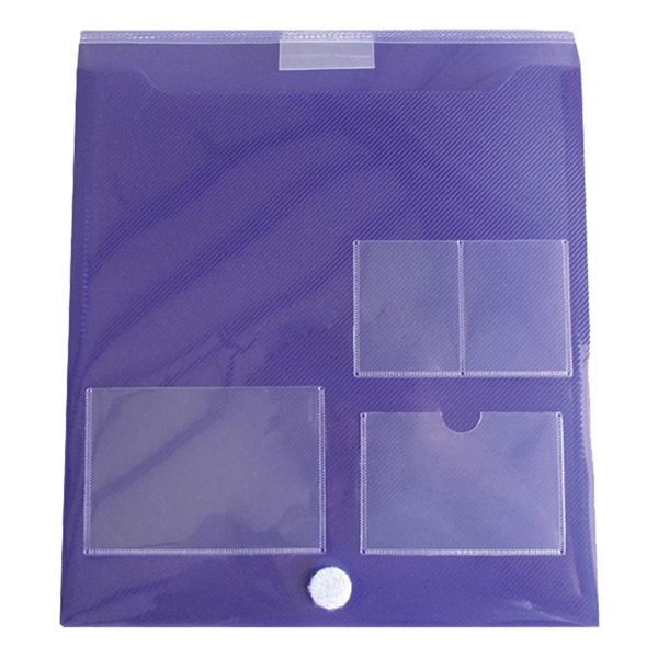 Top open registration case with badge and business card holders and... from ASI 52541 Epoly Corp