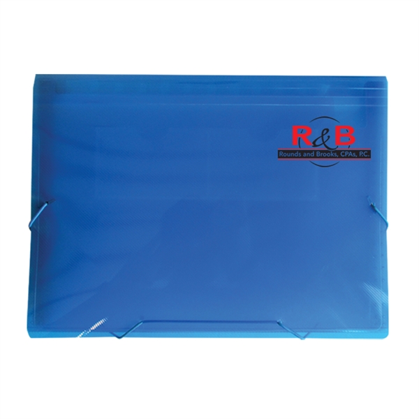 13" x 9 1/2" x 1 1/2" expandable polypropylene file with... from ASI 52541 Epoly Corp