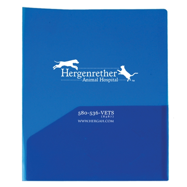 9 3/8" x 11 5/8" polypropylene presentation folder with two pockets... from ASI 52541 Epoly Corp