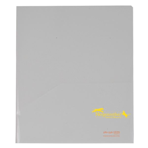 9 3/8" x 11 5/8" polypropylene presentation folder with two pockets... from ASI 52541 Epoly Corp