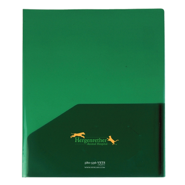 9 3/8" x 11 5/8" polypropylene presentation folder with two pockets... from ASI 52541 Epoly Corp