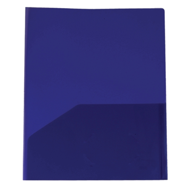 9 3/8" x 11 5/8" polypropylene presentation folder with two pockets... from ASI 52541 Epoly Corp