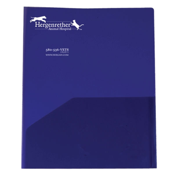 9 3/8" x 11 5/8" polypropylene presentation folder with two pockets... from ASI 52541 Epoly Corp