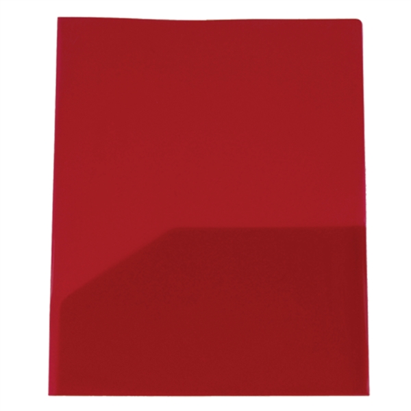 9 3/8" x 11 5/8" polypropylene presentation folder with two pockets... from ASI 52541 Epoly Corp