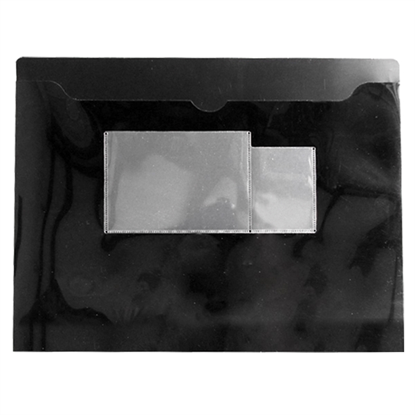 12 1/2" x 9 1/2" vinyl event folder with dual card... from ASI 52541 Epoly Corp