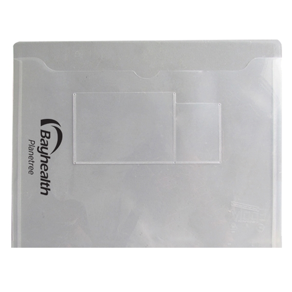12 1/2" x 9 1/2" vinyl event folder with dual card... from ASI 52541 Epoly Corp