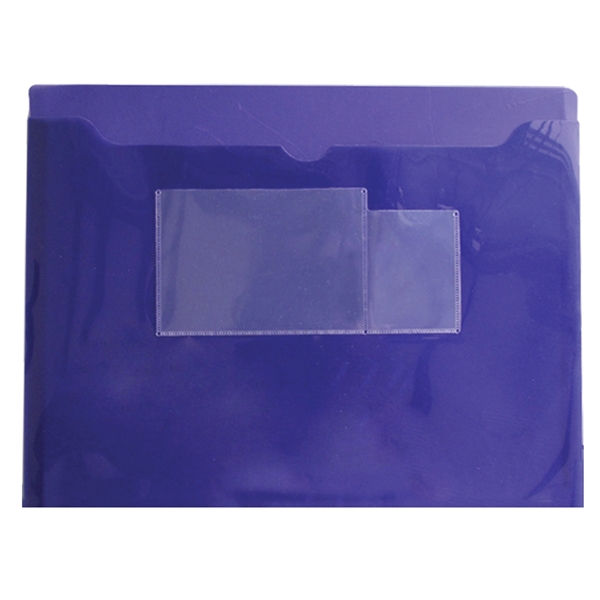 12 1/2" x 9 1/2" vinyl event folder with dual card... from ASI 52541 Epoly Corp