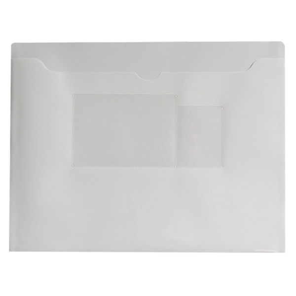 12 1/2" x 9 1/2" vinyl event folder with dual card... from ASI 52541 Epoly Corp