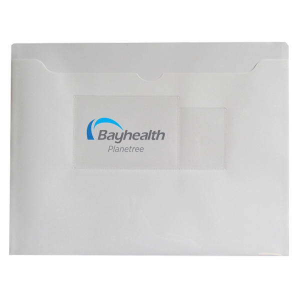 12 1/2" x 9 1/2" vinyl event folder with dual card... from ASI 52541 Epoly Corp