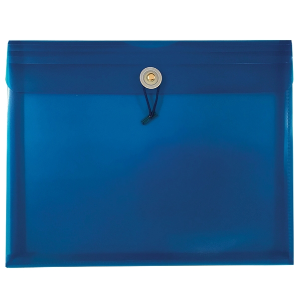 12" x 9 1/2" x 1" translucent envelope with string-tie closure... from ASI 52541 Epoly Corp