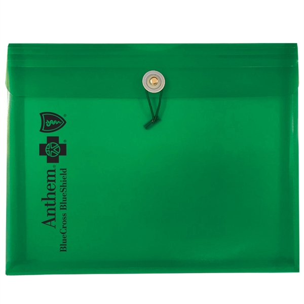 12" x 9 1/2" x 1" translucent envelope with string-tie closure... from ASI 52541 Epoly Corp