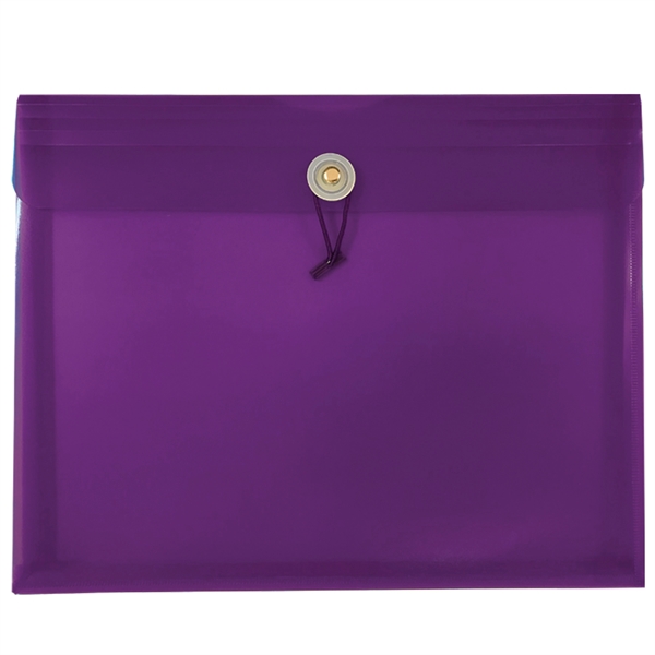 12" x 9 1/2" x 1" translucent envelope with string-tie closure... from ASI 52541 Epoly Corp