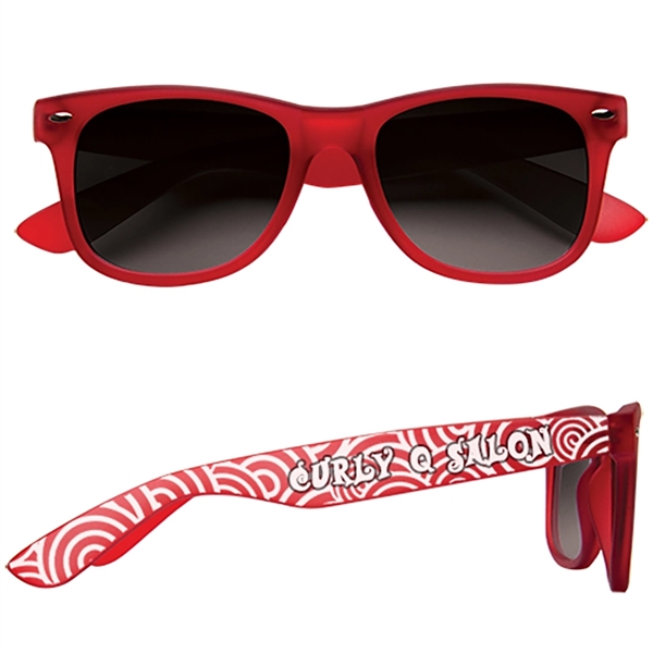 Soft finish plastic sunglasses with customization.... from ASI 62190 Illini