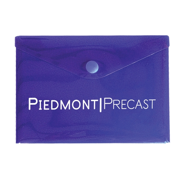 Invitation envelope with soft ribbing, a touch closure, and several translucent... from ASI 52541 Epoly Corp