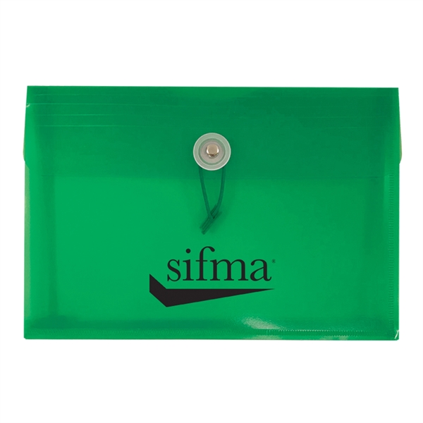 9 1/4" x 6 1/4" x 1" translucent envelope with string-tie... from ASI 52541 Epoly Corp