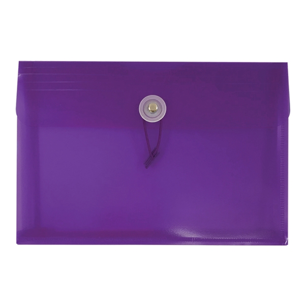 9 1/4" x 6 1/4" x 1" translucent envelope with string-tie... from ASI 52541 Epoly Corp