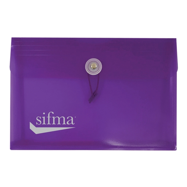 9 1/4" x 6 1/4" x 1" translucent envelope with string-tie... from ASI 52541 Epoly Corp