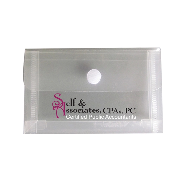 Business envelope measuring 4 1/2" x 2 1/2" x 3/4" with... from ASI 52541 Epoly Corp