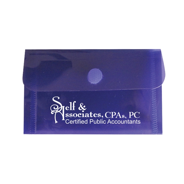 Business envelope measuring 4 1/2" x 2 1/2" x 3/4" with... from ASI 52541 Epoly Corp