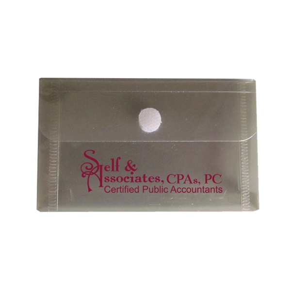 Business envelope measuring 4 1/2" x 2 1/2" x 3/4" with... from ASI 52541 Epoly Corp