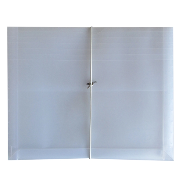 Translucent side-open envelope with a 3" gusset, two 1.5" pockets which... from ASI 52541 Epoly Corp