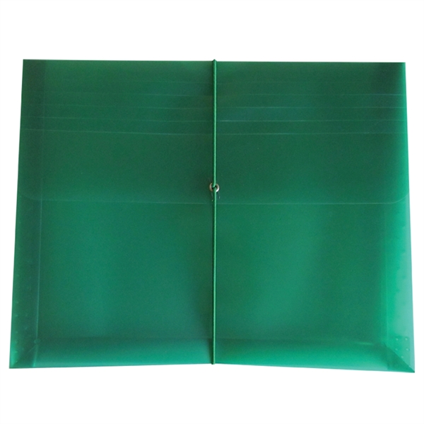 Translucent side-open envelope with a 3" gusset, two 1.5" pockets which... from ASI 52541 Epoly Corp