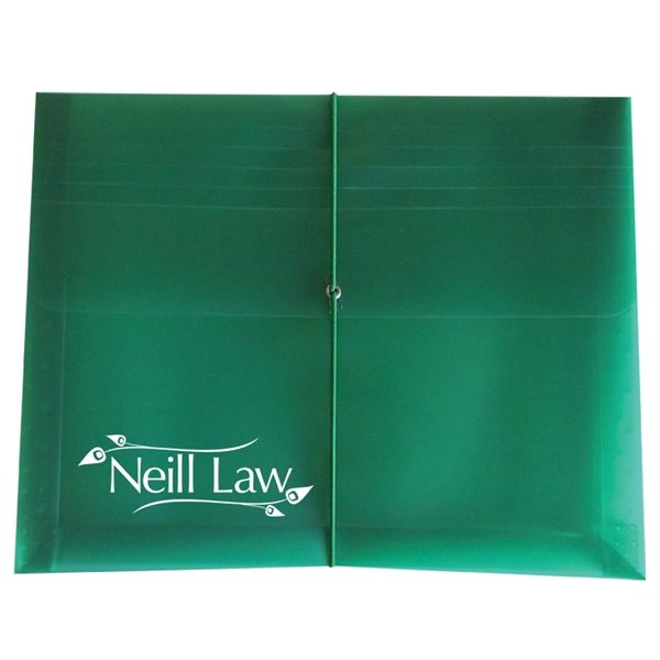 Translucent side-open envelope with a 3" gusset, two 1.5" pockets which... from ASI 52541 Epoly Corp