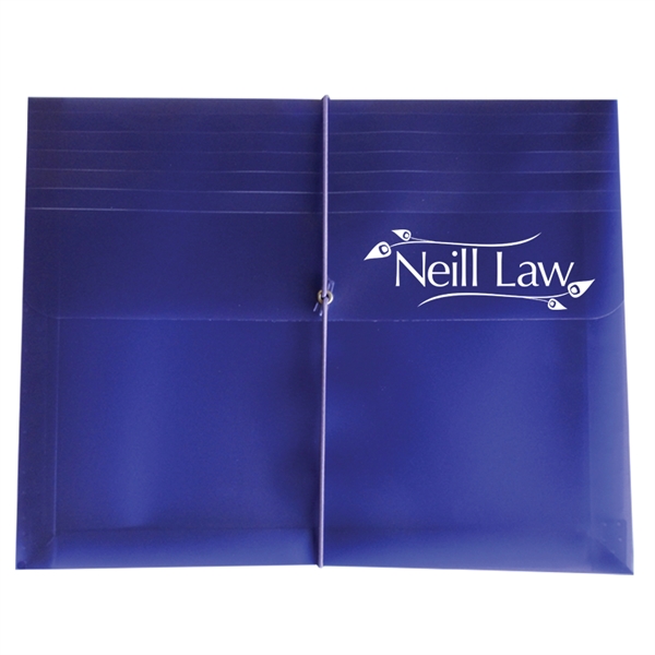 Translucent side-open envelope with a 3" gusset, two 1.5" pockets which... from ASI 52541 Epoly Corp