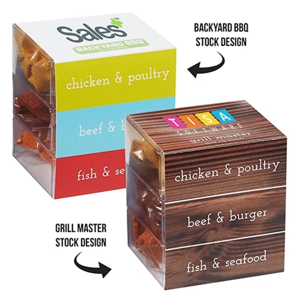Barbeque spice rub set with seasonings for Chicken & Poultry, Beef... from ASI 71685 Midnite Snax®