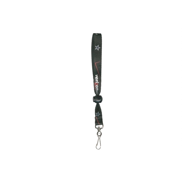 17" x 3/4" knit polyester adjustable wrist lanyard with silkscreen imprint.... from ASI 30250 AZX Sport USA