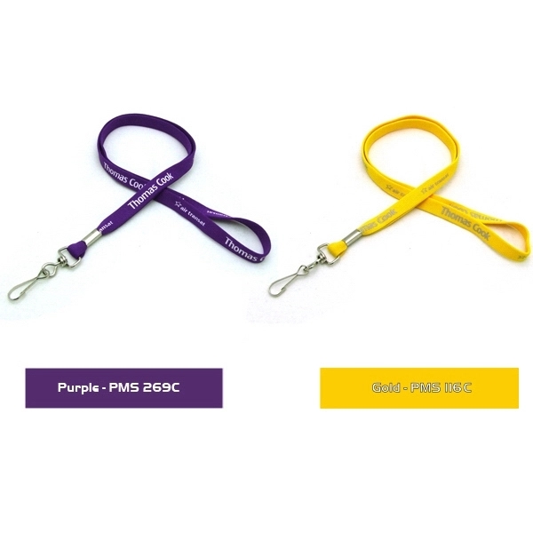 Air imported 35" x 1/2" polyester tubular lanyard with choice of... from ASI 30250 AZX Sport USA